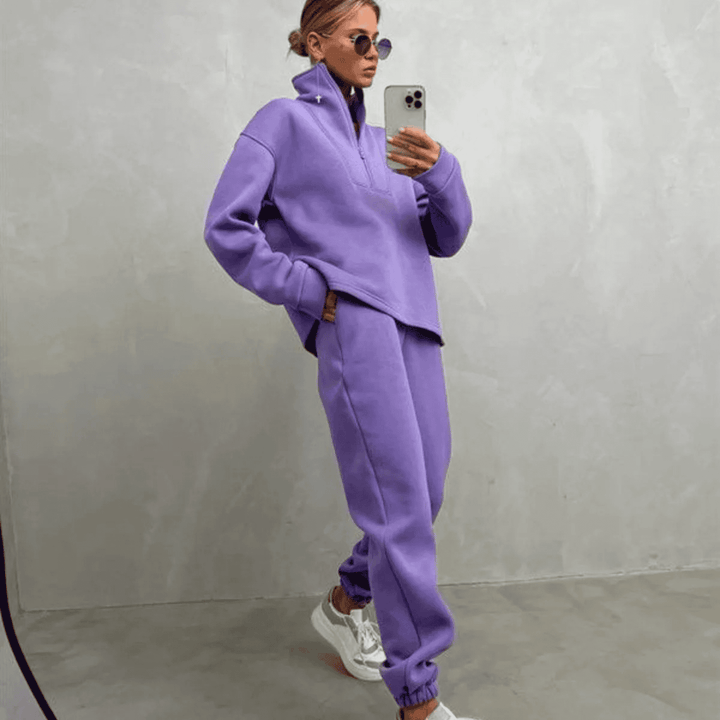 Isabella - Cozy High-Neck Tracksuit Set