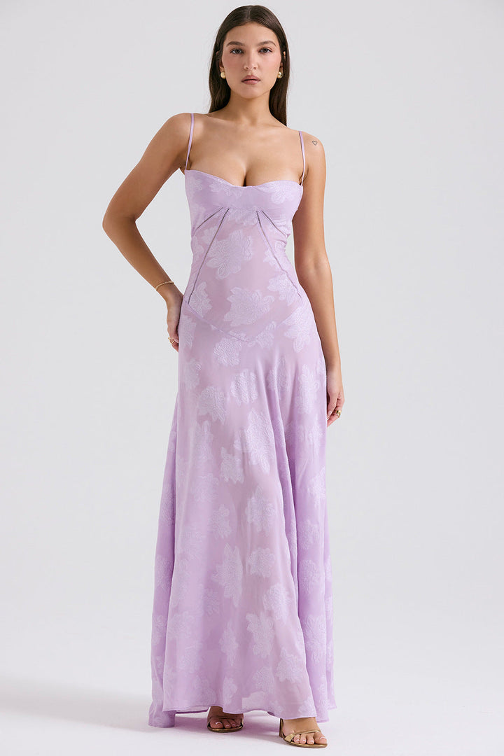 Women’s Sheer Elegance Lace Maxi Dress
