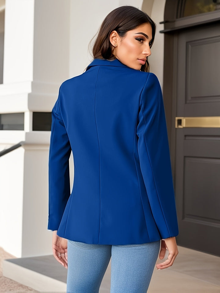 Natalie - Women's Tailored Suede-Look Blazer