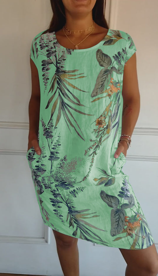 Havana - Relaxed Fit Printed Summer Dress