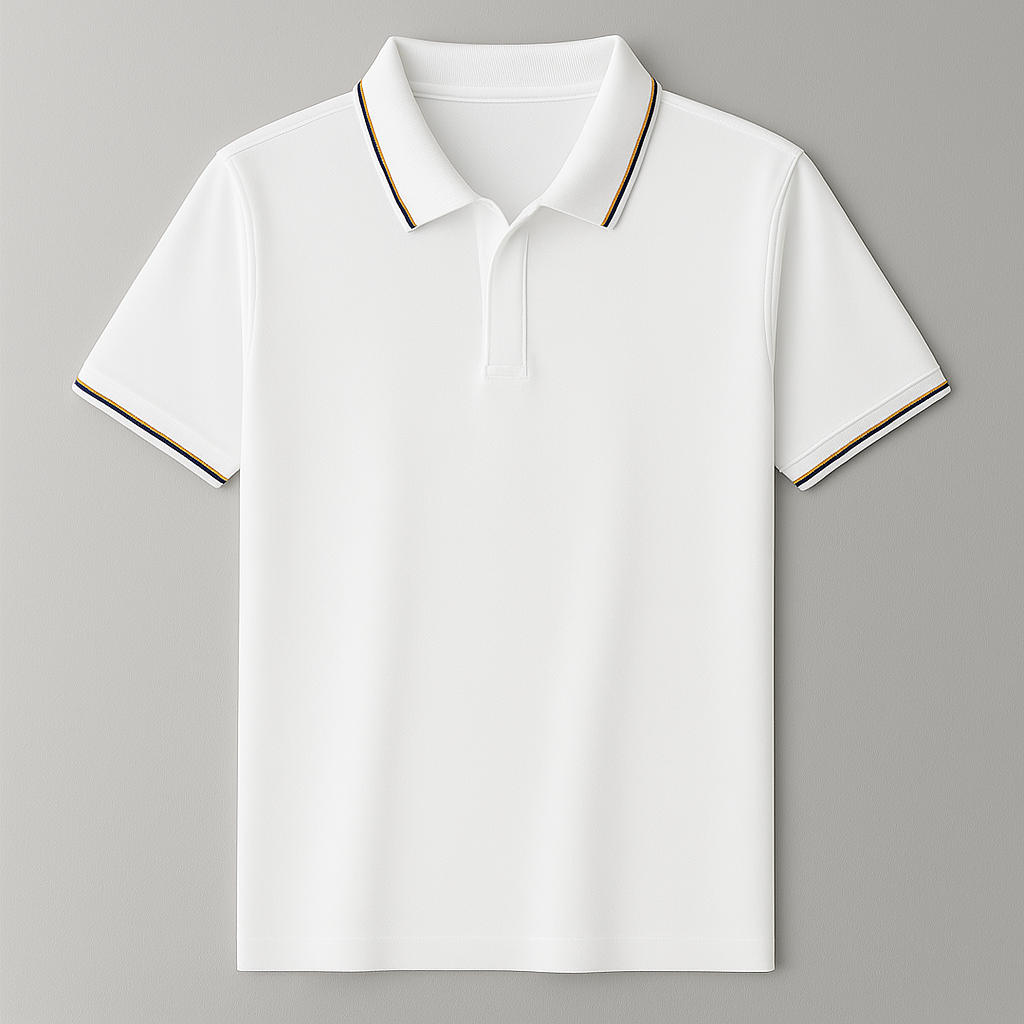 Men’s Modern Tipped Collar Polo Shirt