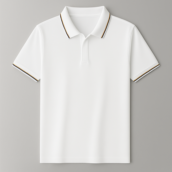 Men’s Modern Tipped Collar Polo Shirt