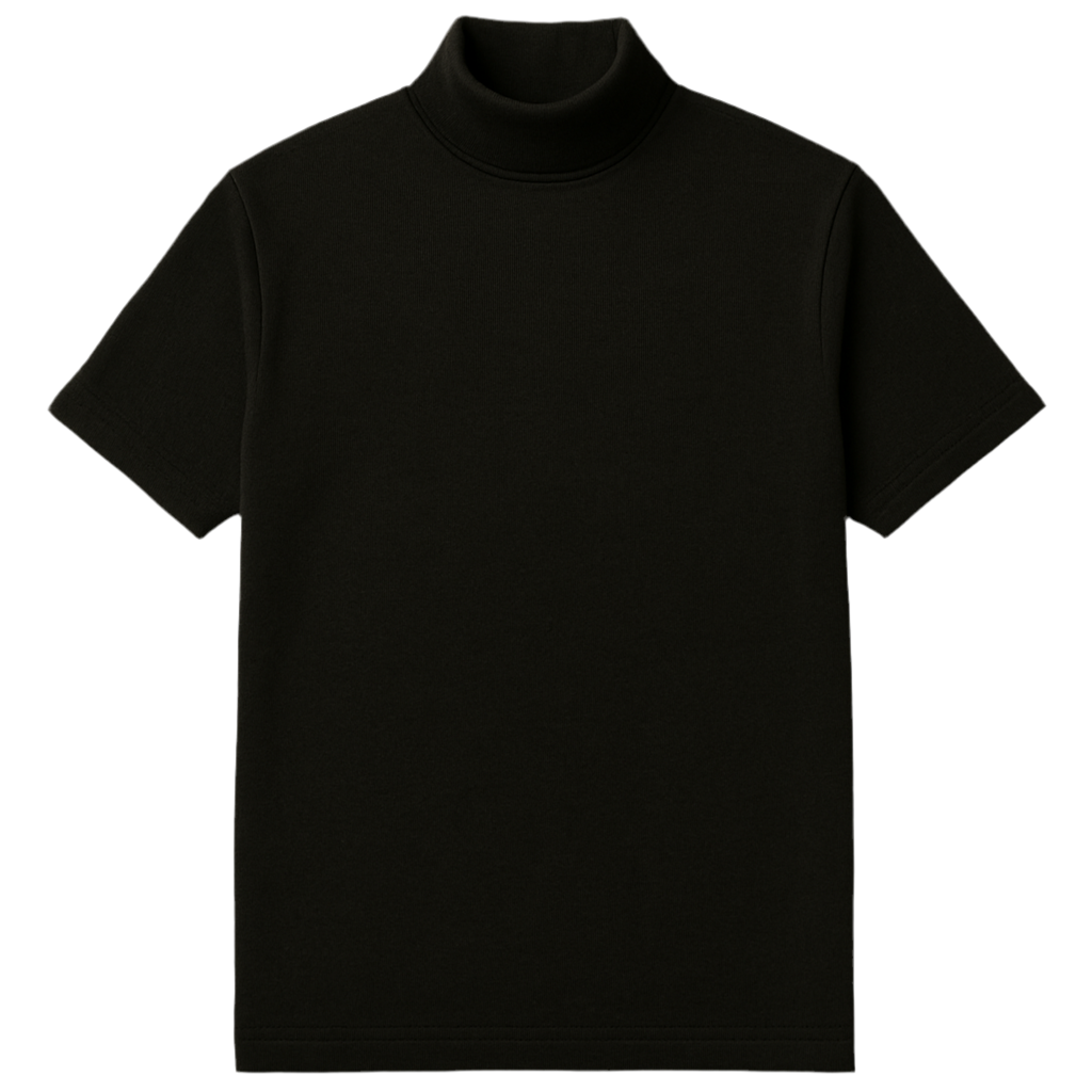 Men’s Short Sleeve Turtleneck T-Shirt