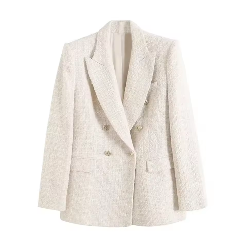 Anne - Long-Sleeve Notched Collar Blazer