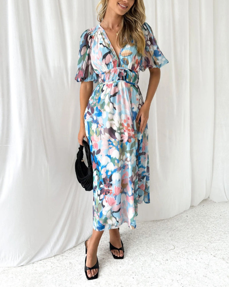 Taylor - Elegant Floral Maxi Dress