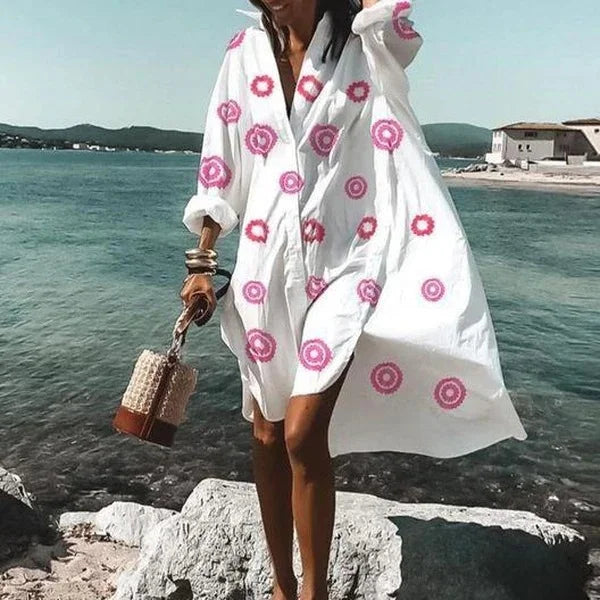 Camille - Long Sleeve Beach Cover-Up