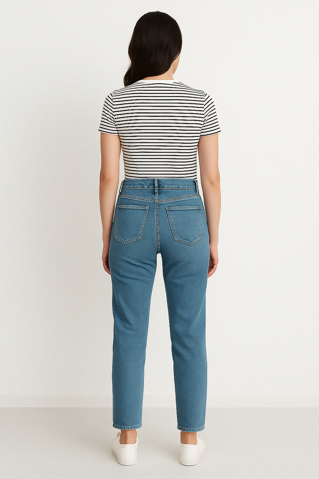 Striped Slim-Fit Crew Neck T-shirt