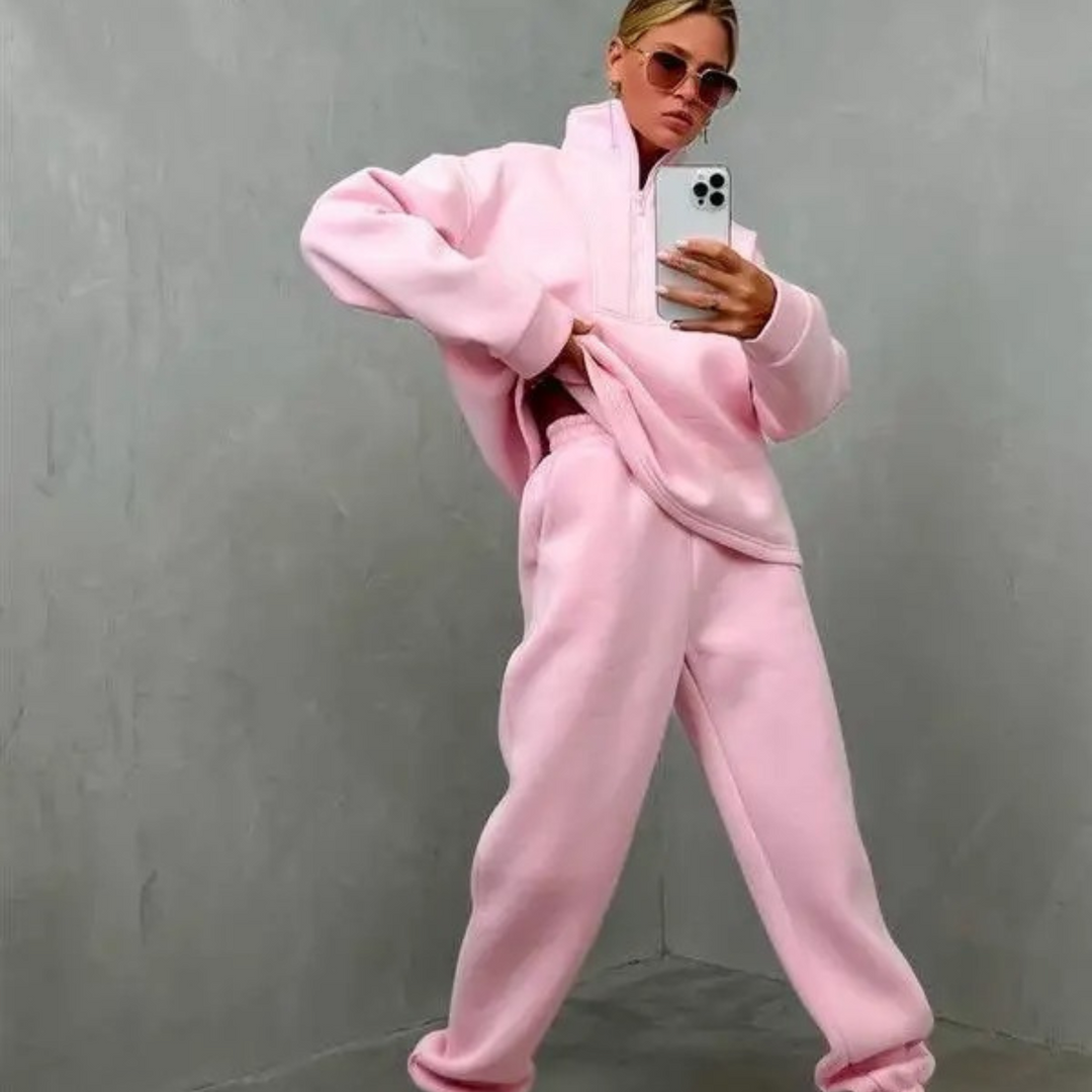 Isabella - Cozy High-Neck Tracksuit Set