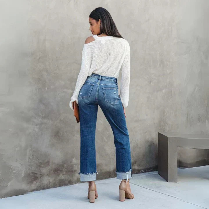 Hazel - Stylish High-Waisted Jeans