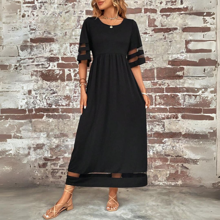 Lillian - Flattering Tummy Coverage Midi Dress