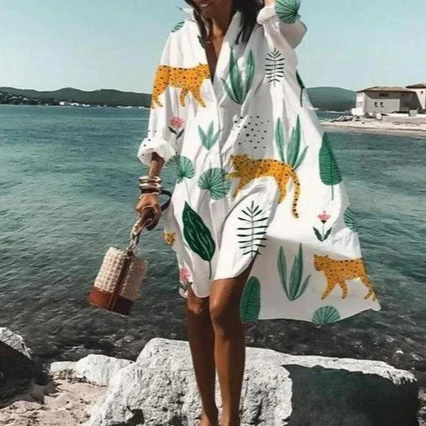 Camille - Long Sleeve Beach Cover-Up