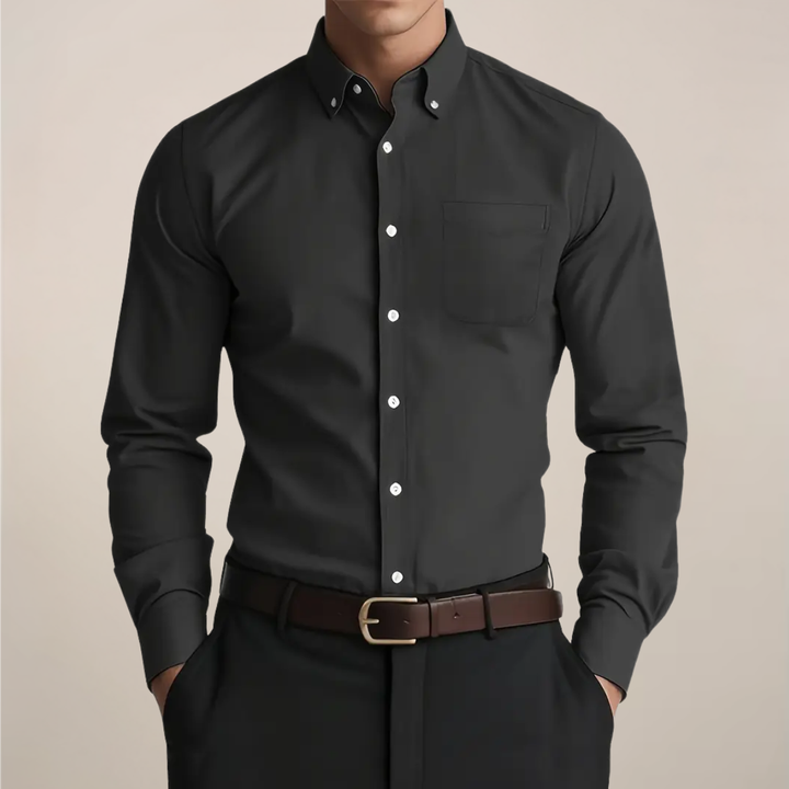 Men’s Long Sleeve Everyday Shirt – Classic Button-Up for Work or Weekend