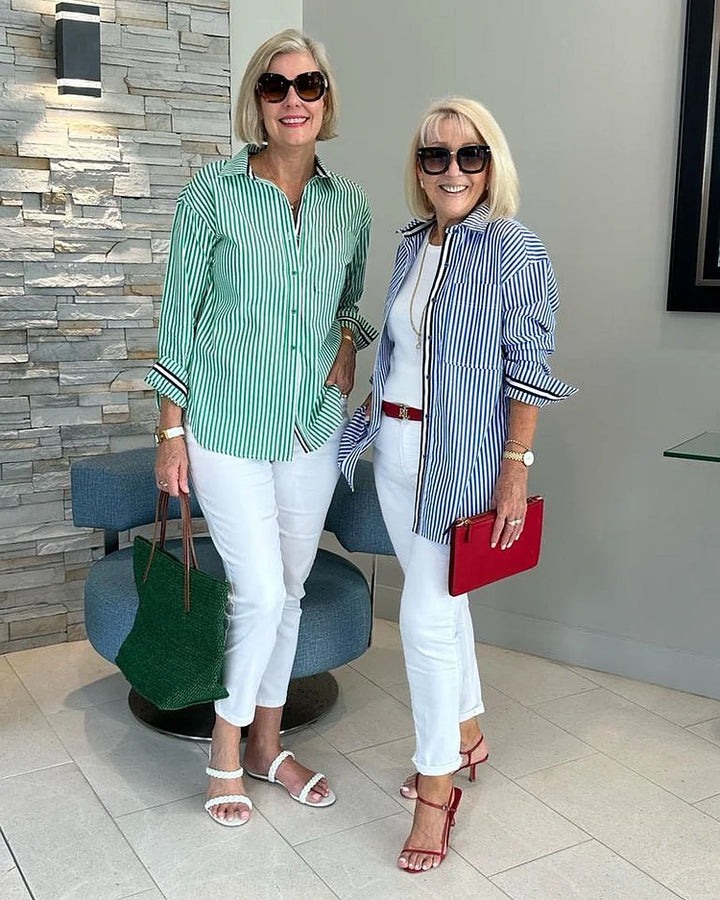 Billie - Striped Button-Up Shirt