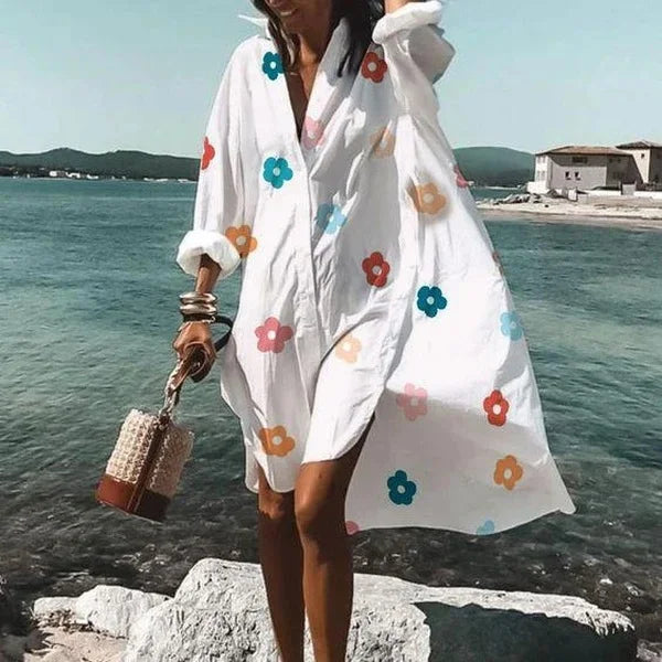 Camille - Long Sleeve Beach Cover-Up