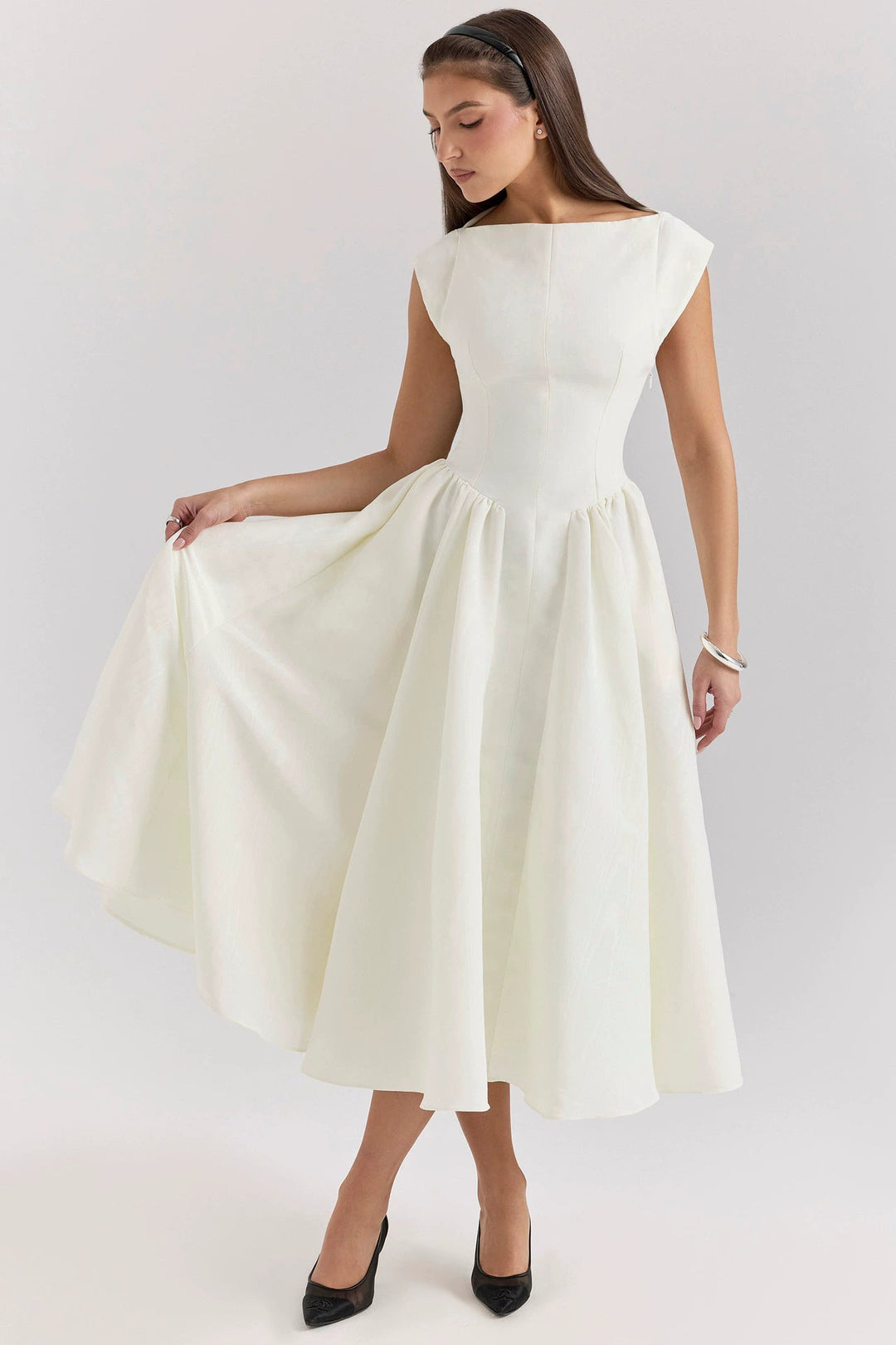 Women’s Fit-and-Flare Midi Dress