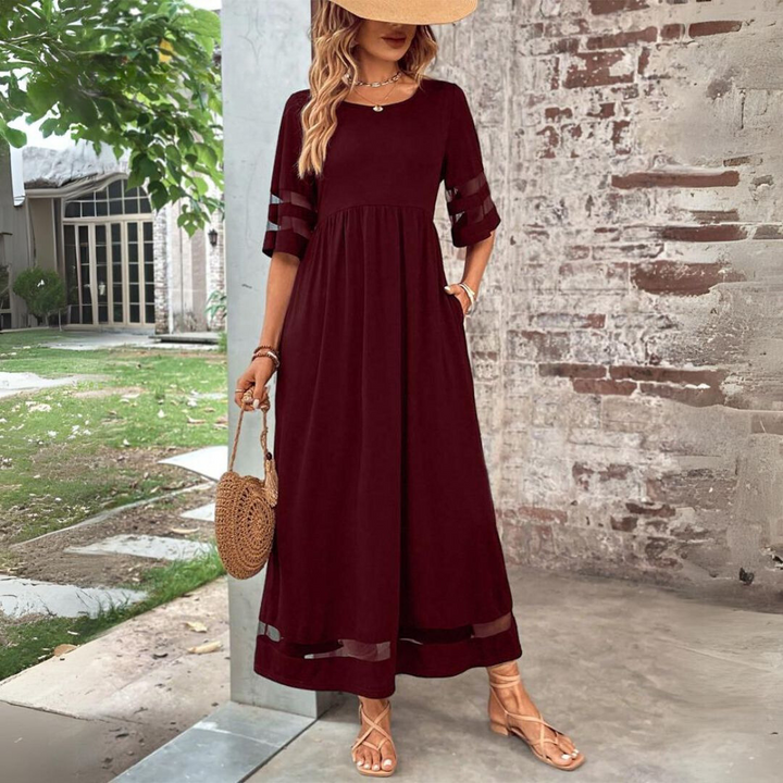 Lillian - Flattering Tummy Coverage Midi Dress