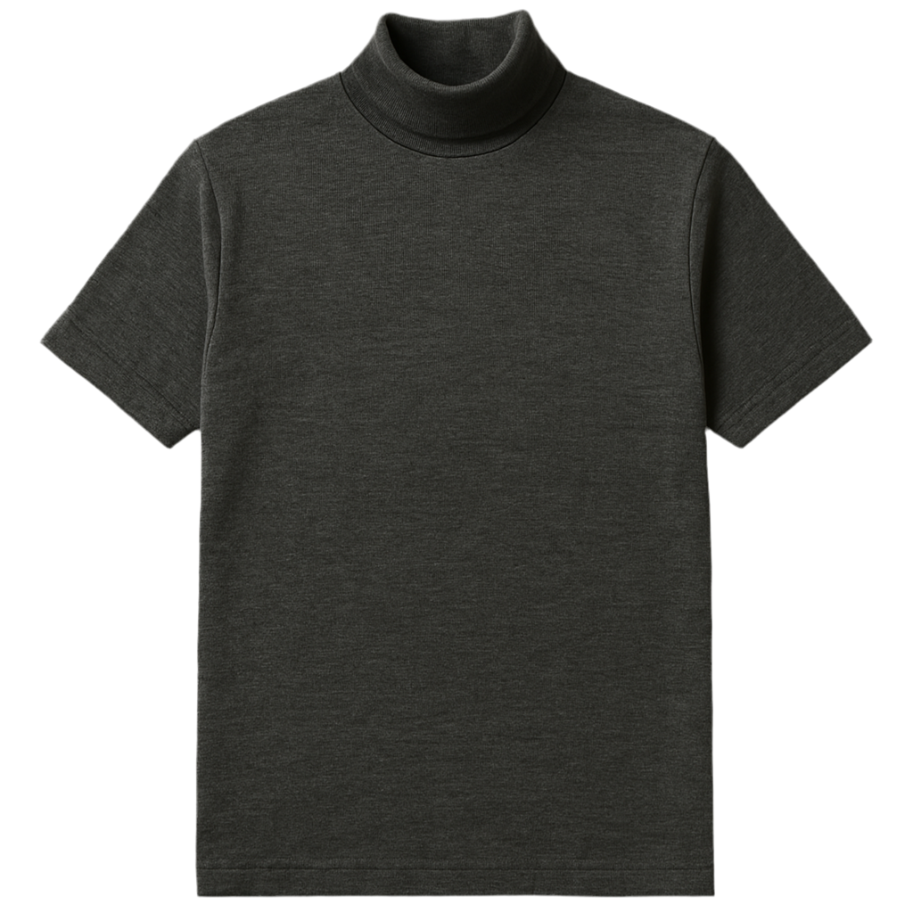 Men’s Short Sleeve Turtleneck T-Shirt