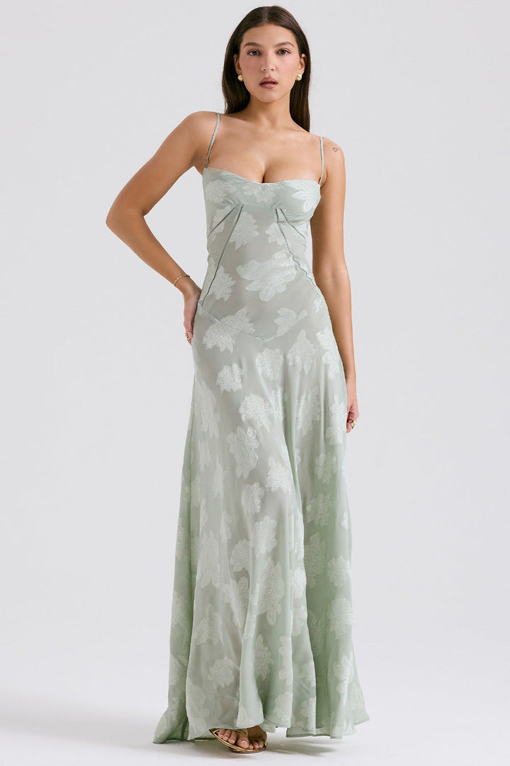 Women’s Sheer Elegance Lace Maxi Dress