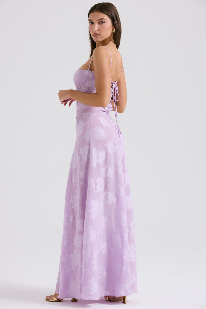 Women’s Sheer Elegance Lace Maxi Dress