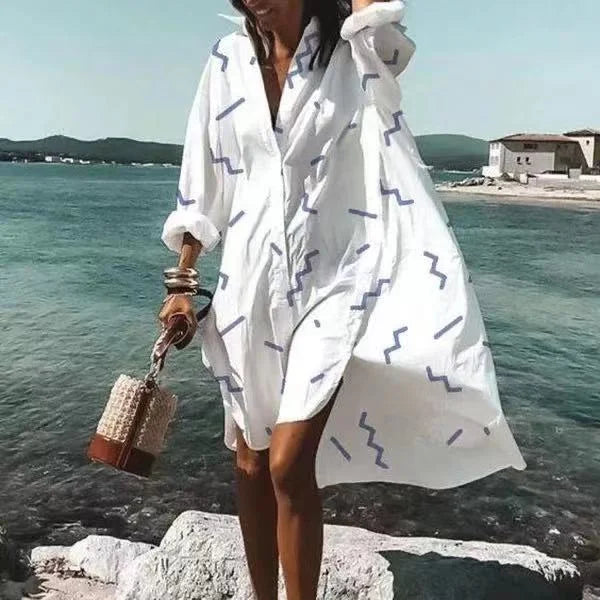 Camille - Long Sleeve Beach Cover-Up
