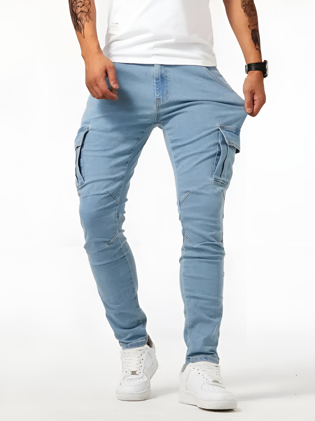 Men’s Casual Tapered Fit Cargo Pants