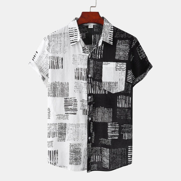 Men’s Split-Tone Resort Short Sleeve Shirt