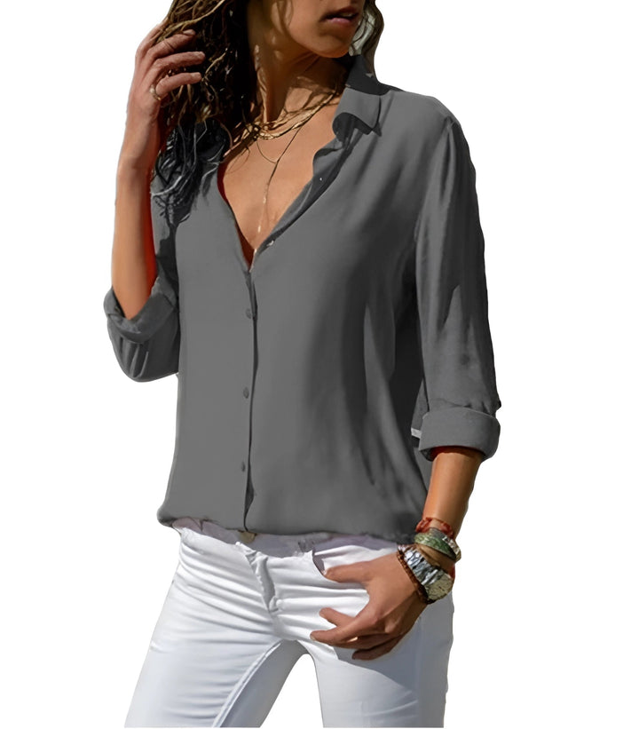 Amelie - V-Neck Blouse