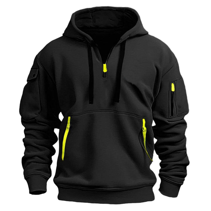 Men’s Tactical Utility Hoodie with Quarter Zip