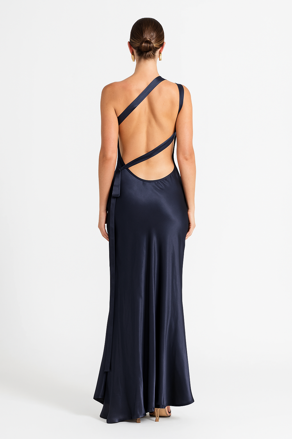 Abigail - Women’s Backless Satin Silk Evening Gown