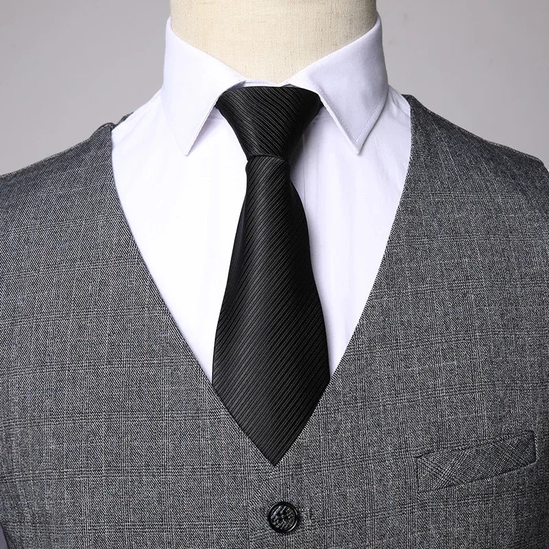 Elegant Slim Fit Men's 3-Piece Suit – Business Wedding Formal Set