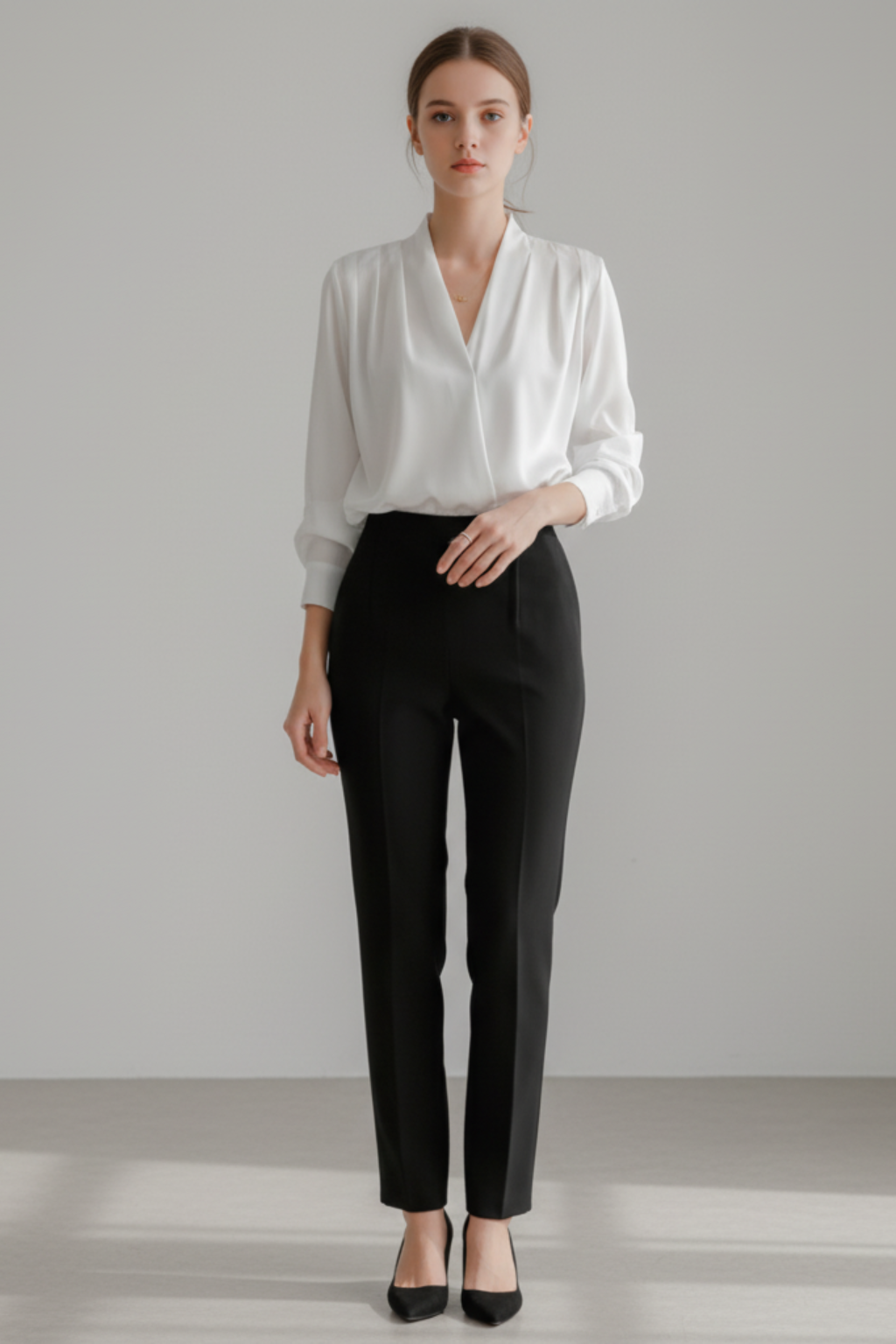Elegant Women’s Long-Sleeve Blouse