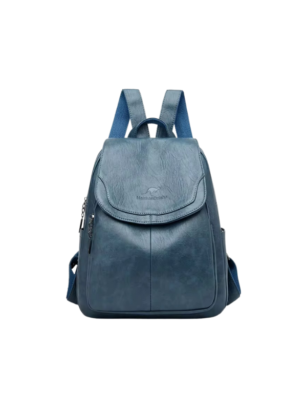 Isla - Anti-Theft PU Leather Backpack with RFID Protection and Stylish Design