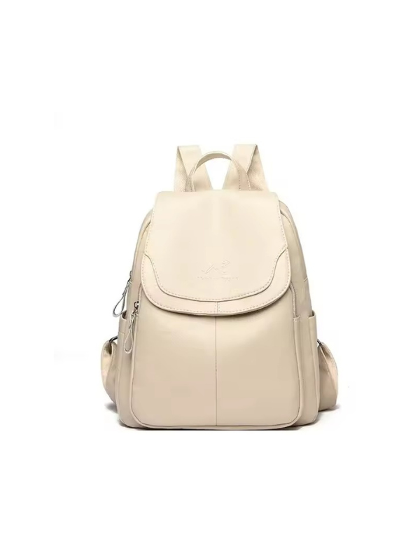 Isla - Anti-Theft PU Leather Backpack with RFID Protection and Stylish Design