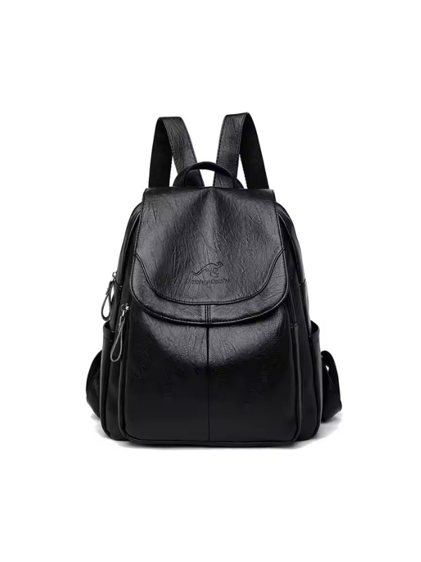 Isla - Anti-Theft PU Leather Backpack with RFID Protection and Stylish Design
