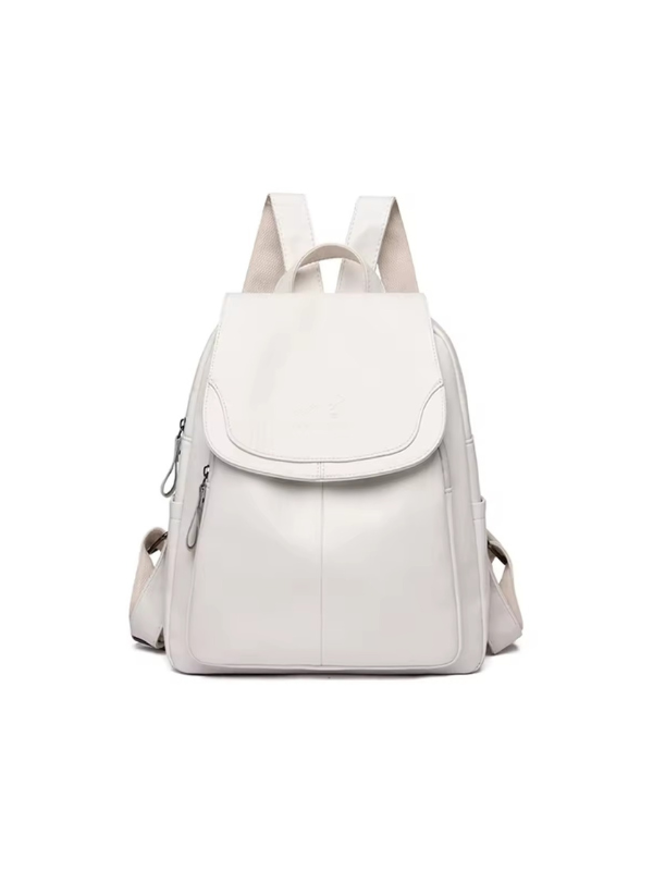 Isla - Anti-Theft PU Leather Backpack with RFID Protection and Stylish Design