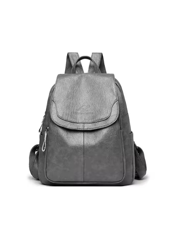 Isla - Anti-Theft PU Leather Backpack with RFID Protection and Stylish Design
