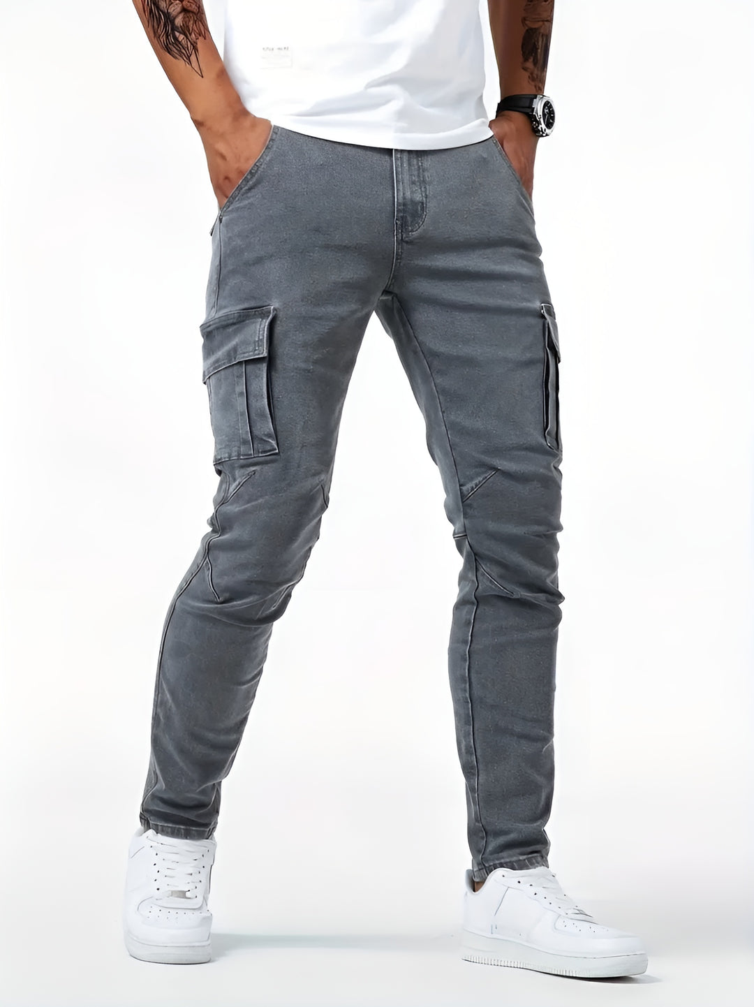 Men’s Casual Tapered Fit Cargo Pants