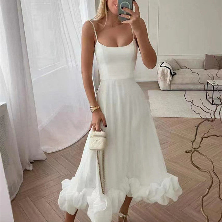 Naomi - Women's Ruffled Midi Dress