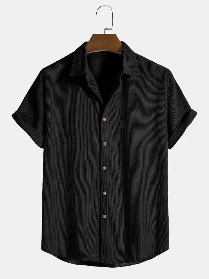 Men's Short-Sleeve Casual Button-Up Shirt