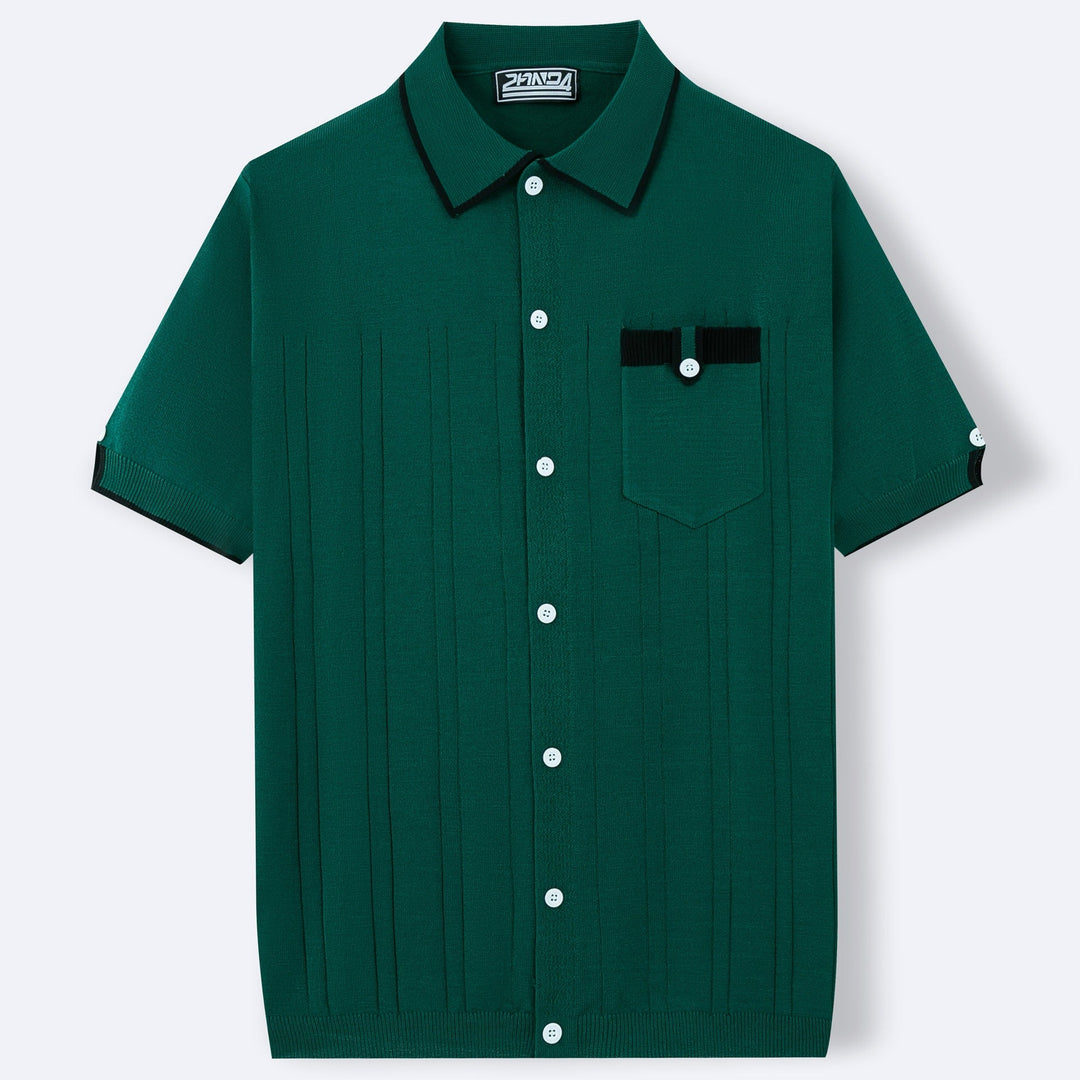 Men’s Retro Knit Short Sleeve Shirt