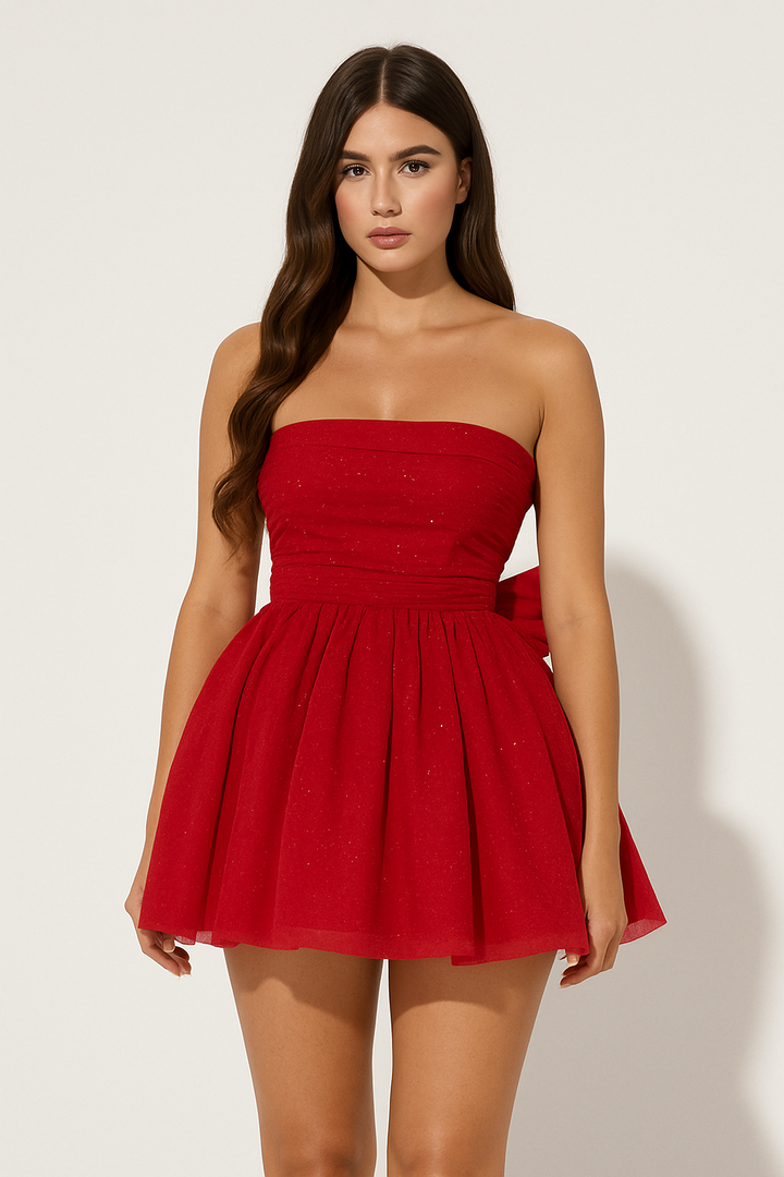 Women’s Strapless Mini Party Dress