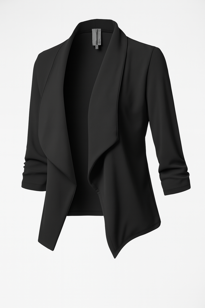 Women’s Draped Open-Front Blazer