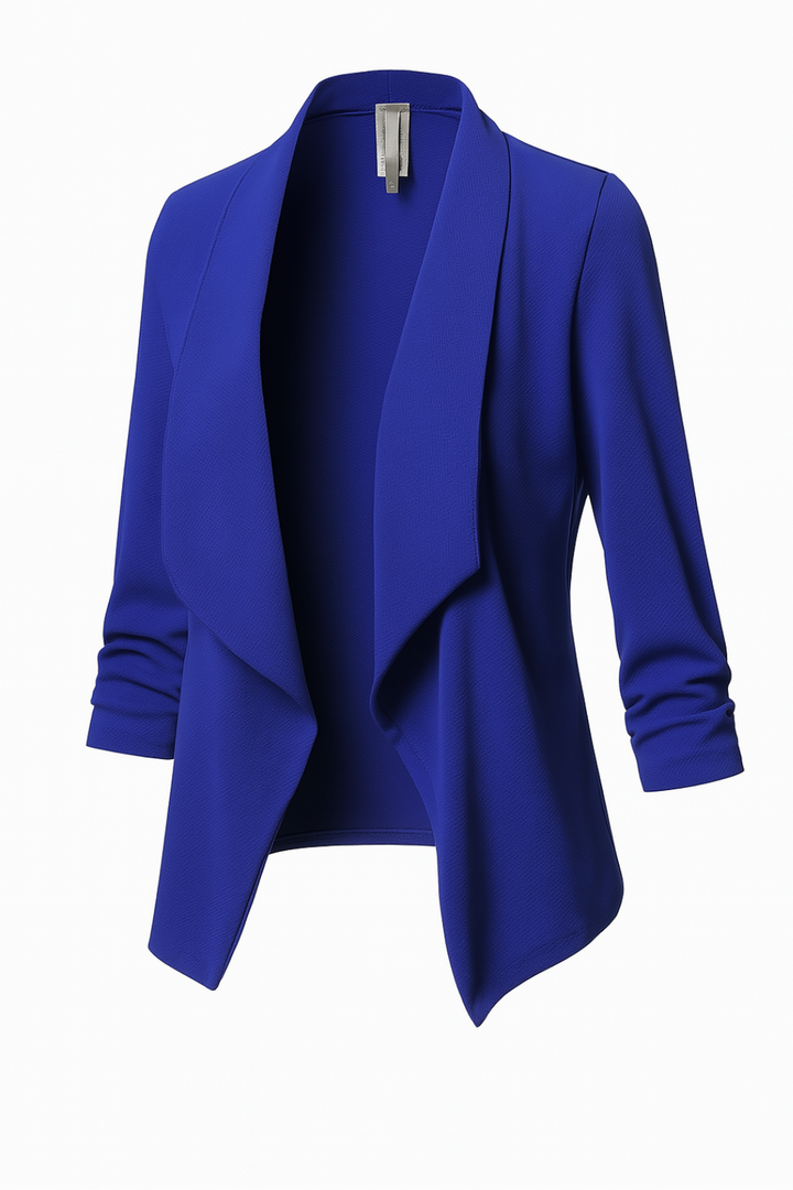 Women’s Draped Open-Front Blazer