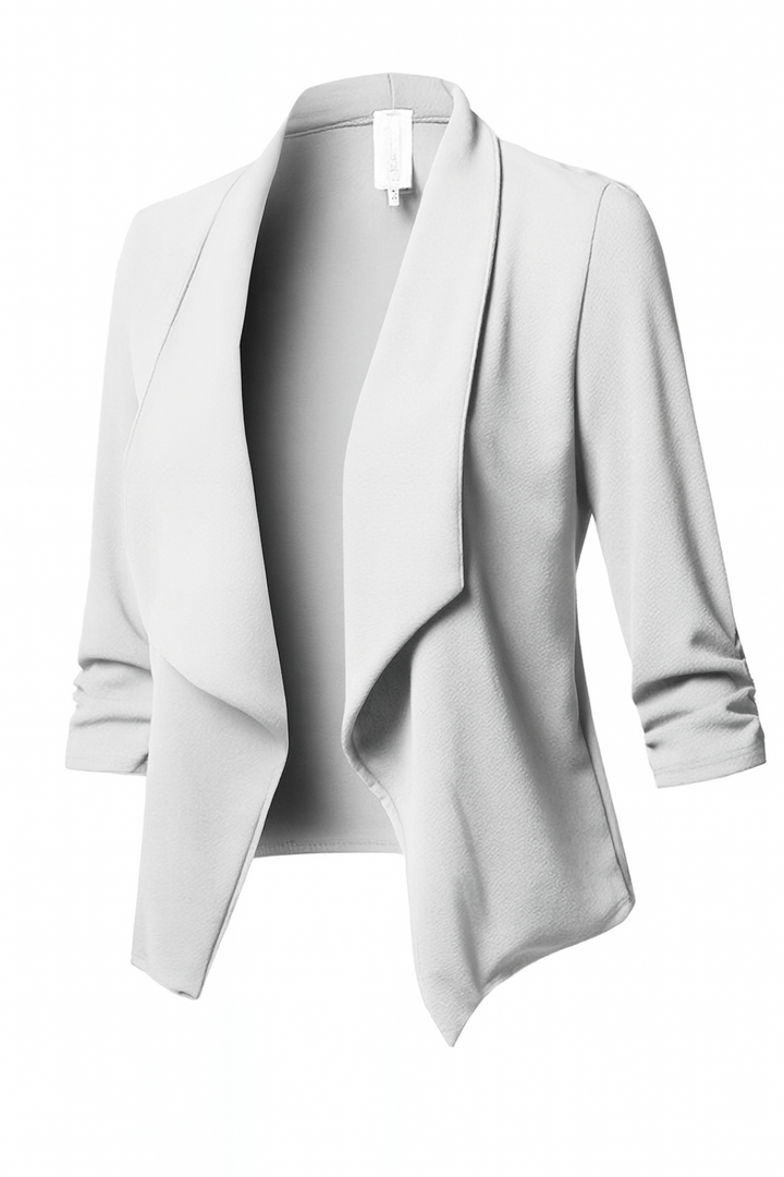 Women’s Draped Open-Front Blazer