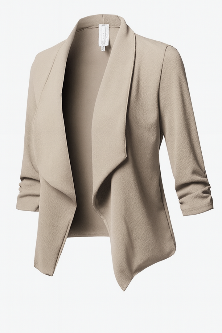 Women’s Draped Open-Front Blazer