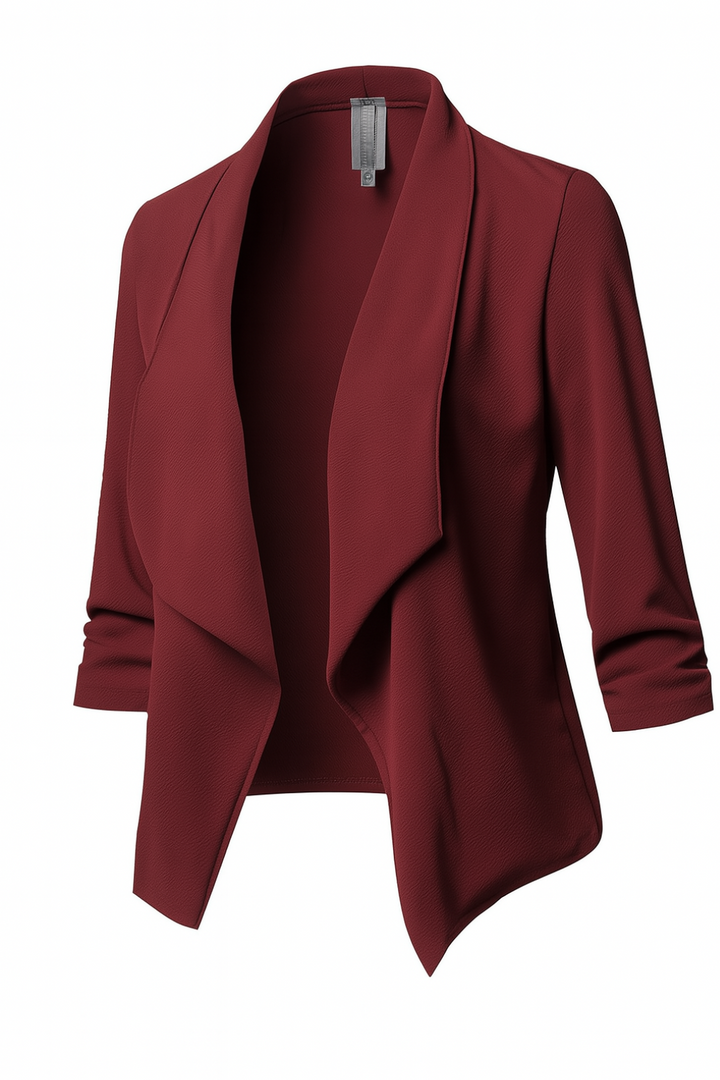 Women’s Draped Open-Front Blazer
