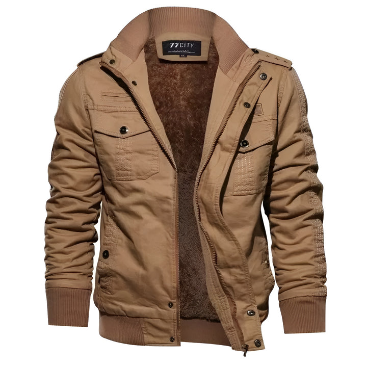 Men’s Classic Military-Style Bomber Jacket