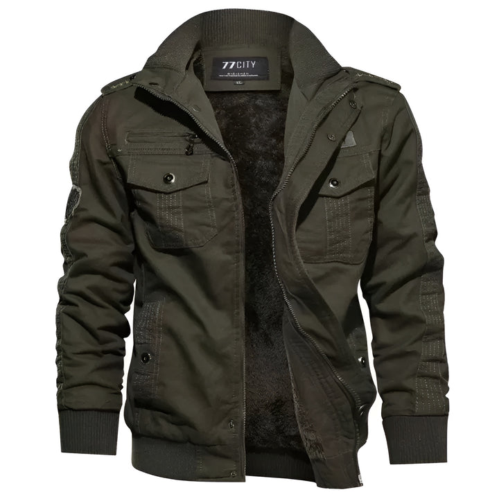 Men’s Classic Military-Style Bomber Jacket