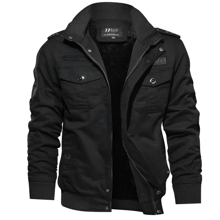 Men’s Classic Military-Style Bomber Jacket