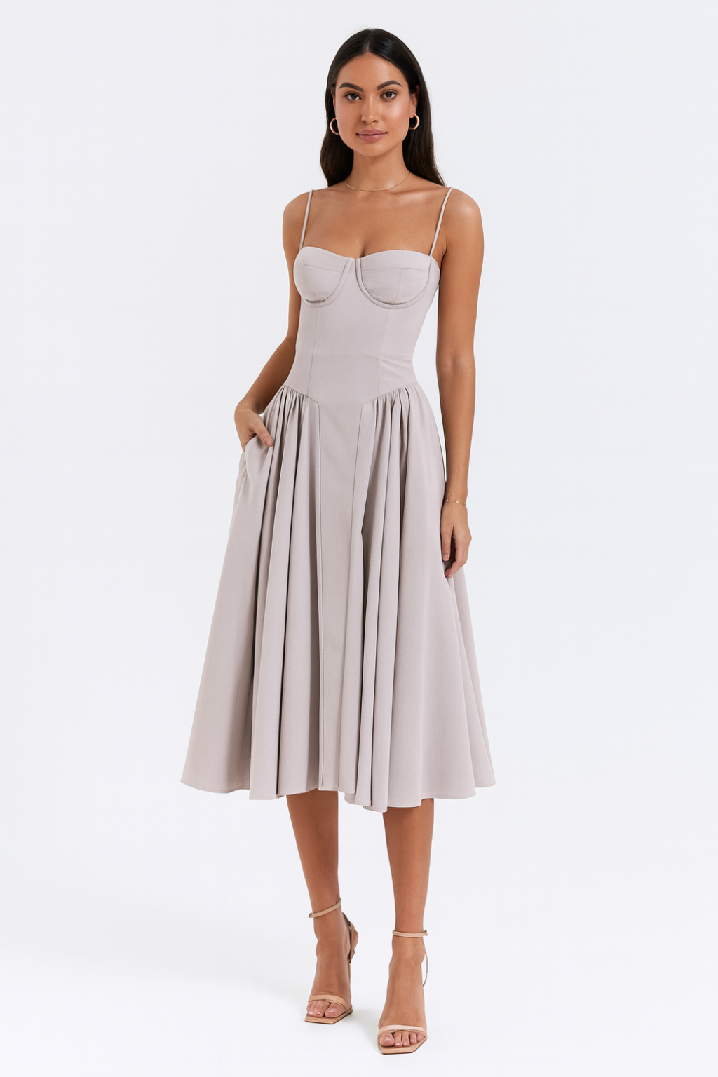 Isabel - Corset Midi Dress